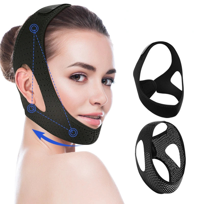 Cinturón antirronquidos para hombres y mujeres, correa para la barbilla, soporte para dormir, vendaje para la mandíbula, protector antirronquidos, herramientas de salud 