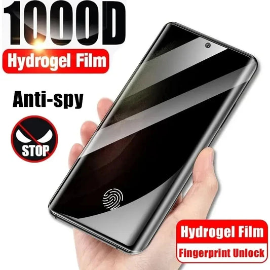 Anti Spy Hydrogel Film para Samsung Galaxy, Protetor de Tela de Privacidade, S20, S21, S23, S22, S24 Ultra, S21, S23 FE, Nota 10, 20 Ultra