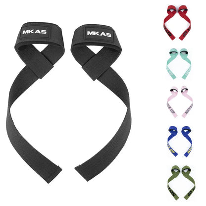 Anti-derrapante Gym Lifting Straps Luvas De Fitness, Envoltórios De Mão, Suporte De Pulso Para Levantamento De Peso, Powerlifting, Crossfit, Barbells