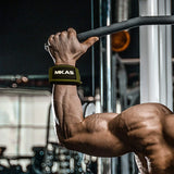 Correas antideslizantes para levantamiento de pesas, powerlifting, crossfit y mancuernas. 