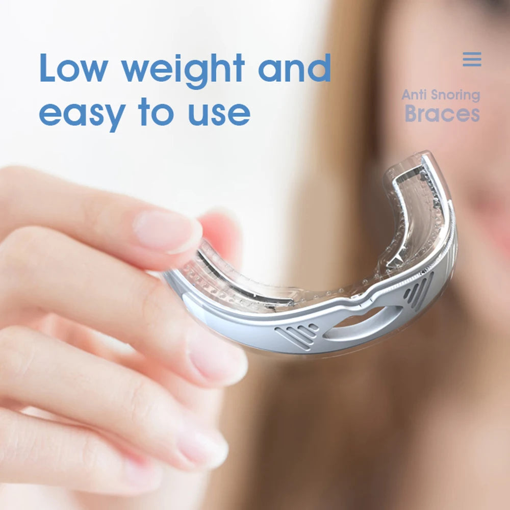 Anti-snoring Mouth and Apnea Guard Device, Silicone Mouthguard, Bruxism Tray, Sleeping Aid, Beauty and Health Care, Snore Braces 