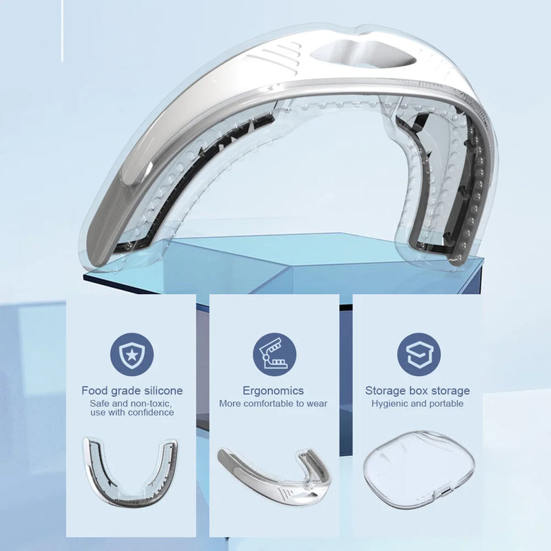 Anti-snoring Mouth and Apnea Guard Device, Silicone Mouthguard, Bruxism Tray, Sleeping Aid, Beauty and Health Care, Snore Braces 