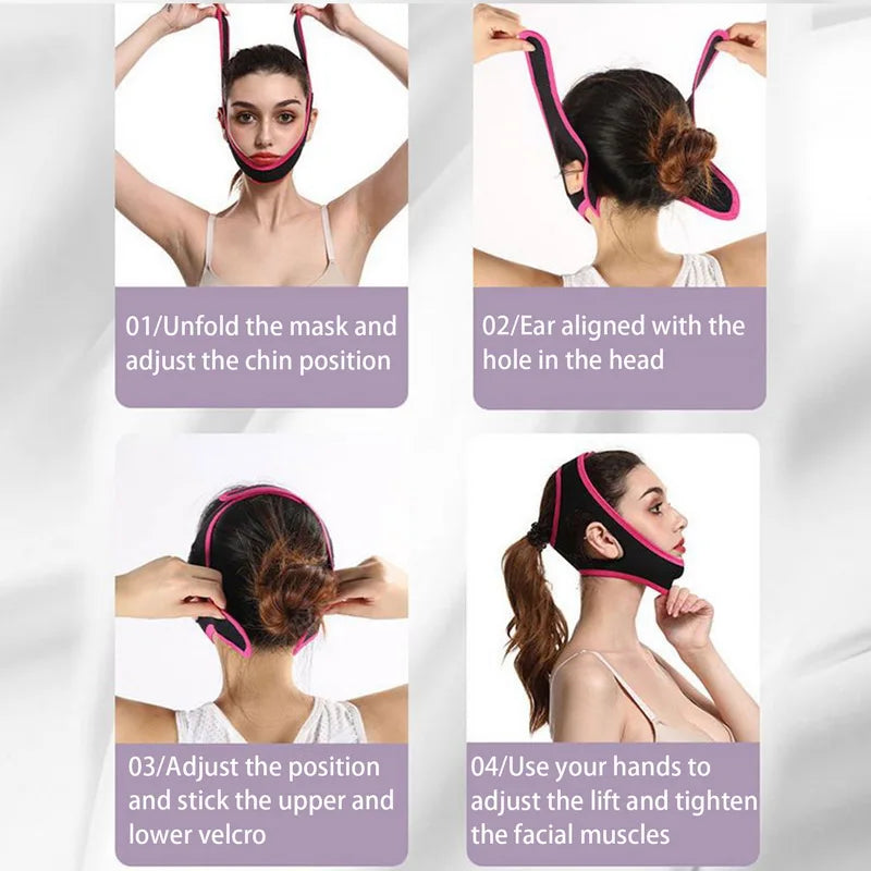 Anti-snoring Triangle Chin Strap for Men and Women, Mouth Guard Gifts, Better Breathing Health Snoring, Stop Bandage, Sleep Aid Bandage 