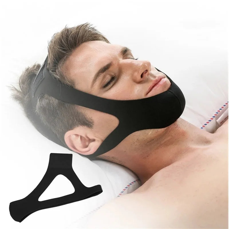 Anti-snoring Triangle Chin Strap for Men and Women, Mouth Guard Gifts, Better Breathing Health Snoring, Stop Bandage, Sleep Aid Bandage 