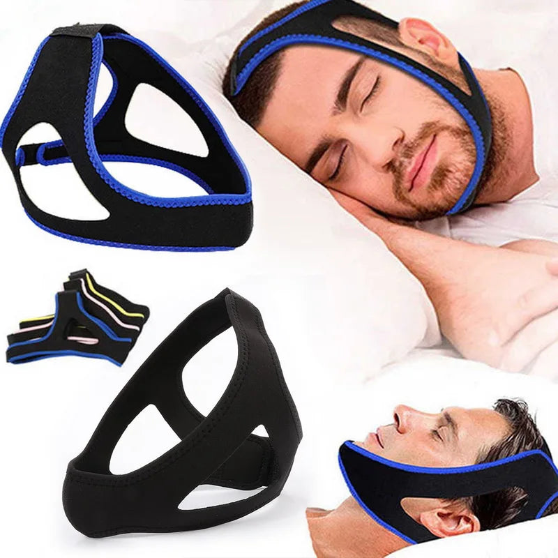 Anti-snoring Triangle Chin Strap for Men and Women, Mouth Guard Gifts, Better Breathing Health Snoring, Stop Bandage, Sleep Aid Bandage 