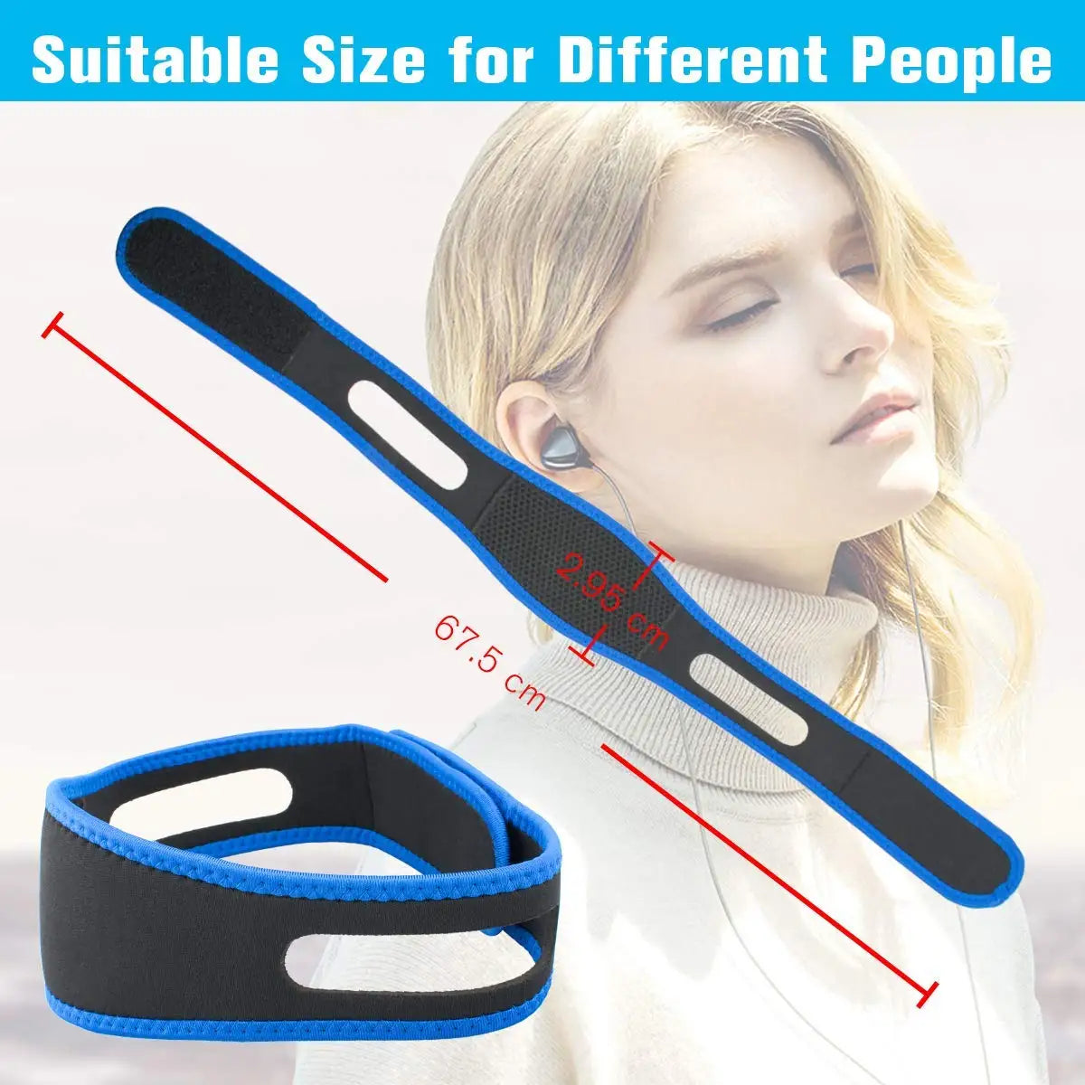 Anti Snoring Triangle Chin Strap for Men and Women, Mouth Guard, Snore Stopper, Sleeping Bandage, Better Breathing Health, Triangle Gifts 