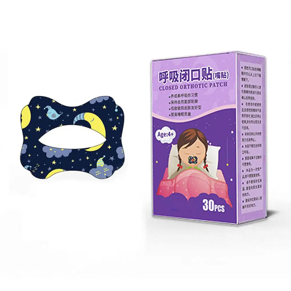 Anti-Snoring Stickers for Kids and Adults, Stop Snoring Patch, Improve Sleep, Better Breathing, Night Sleep, Mouth Orthosis, Q8O5, 30 Pack 