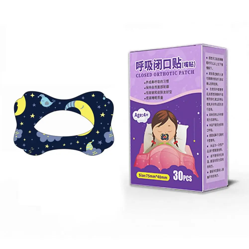 Anti-Snoring Stickers for Kids and Adults, Stop Snoring Patch, Improve Sleep, Better Breathing, Night Sleep, Mouth Orthosis, Q8O5, 30 Pack 