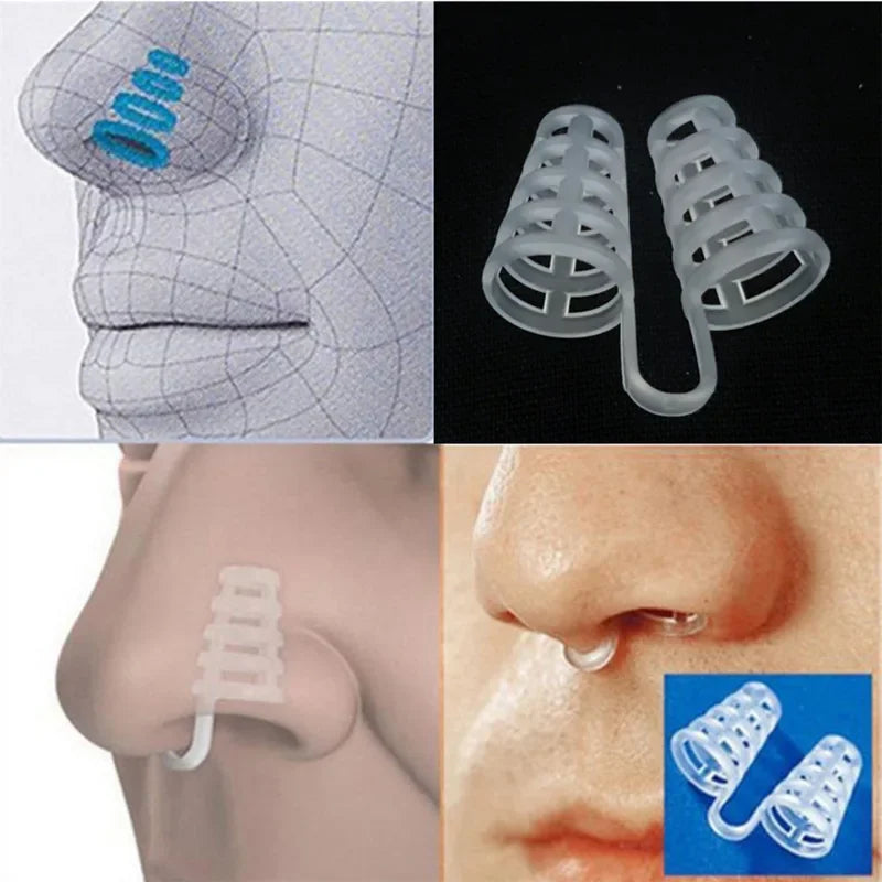 Pinza nasal antirronquidos para la apnea, dispositivo respiratorio antirronquidos, dispositivo para dejar de roncar, equipo para dormir, dispositivo para roncar 