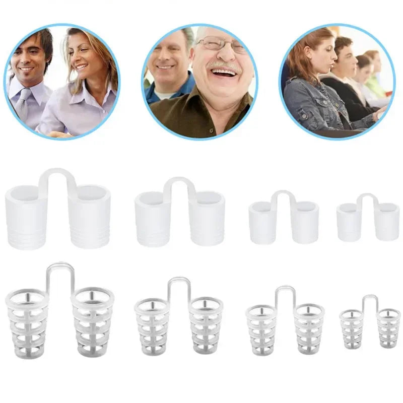 Pinza nasal antirronquidos para la apnea, dispositivo respiratorio antirronquidos, dispositivo para dejar de roncar, equipo para dormir, dispositivo para roncar 