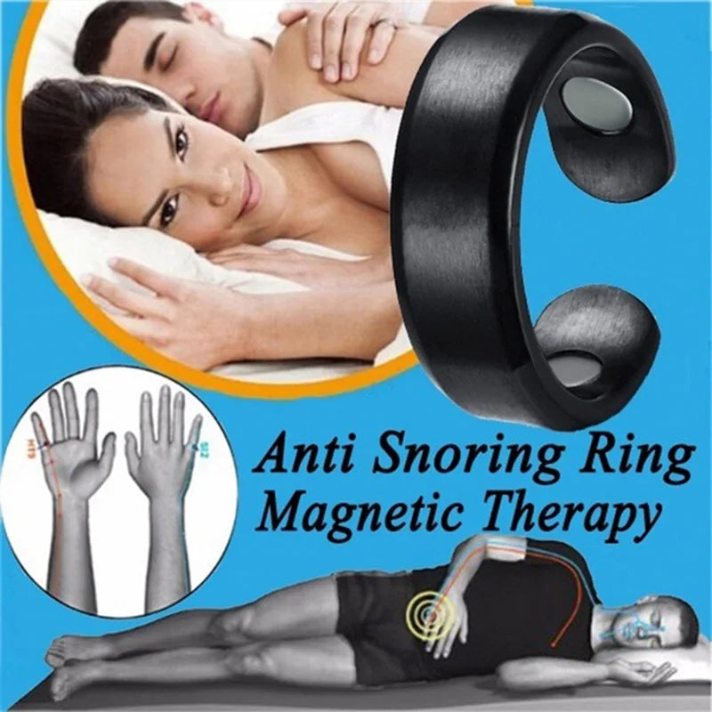 Anti Snoring Apnea Sleeping Device Acupressure Anti Snoring Ring Reflexology Treatment Promoting Better Sleep Quality 