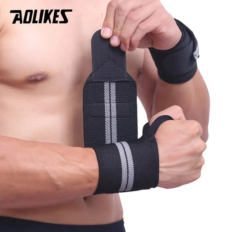 Aolikes 1pcs Wristband Wrist Support Weight Lifting Gym Training Wrist Support Braces Wraps Crossfit Powerlifting 