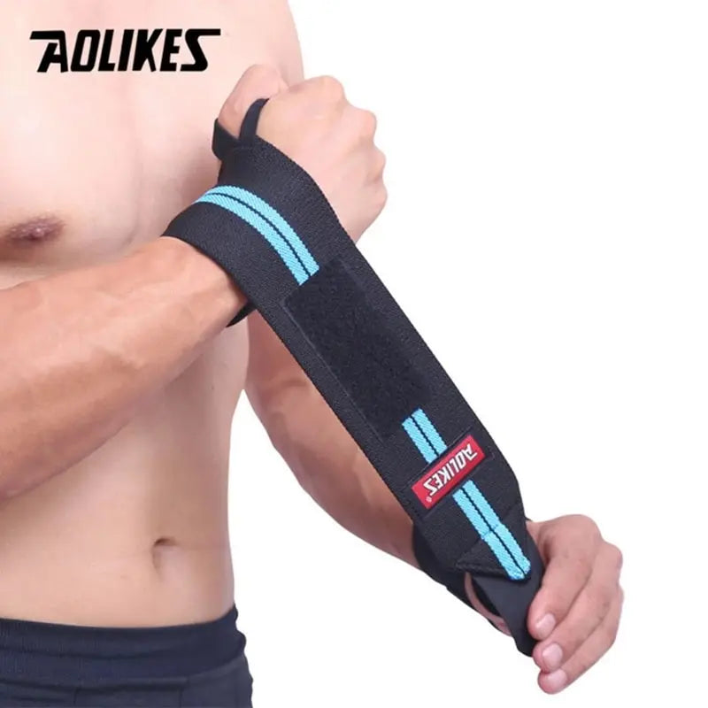 Aolikes 1pcs Wristband Wrist Support Weight Lifting Gym Training Wrist Support Braces Wraps Crossfit Powerlifting 