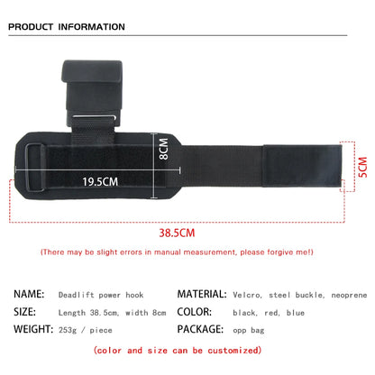 Apertos De Gancho De Levantamento De Peso Com Envoltórios De Pulso, Correia De Mão, Ginásio De Fitness, Pull-Ups, Luvas De Levantamento De Potência