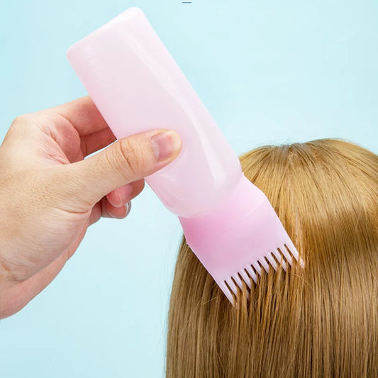 Aplicador do couro cabeludo portátil, pente líquido, raízes do cabelo, massagem médica, crescimento do cabelo, óleo de soro, Nourish, 4 cores, 60oz