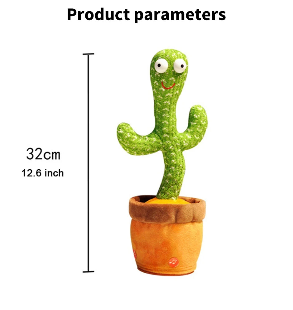 Smart Interactive Cactus Learning and Musical Toy for Kids, Dancing Record and Speak with Fun 