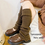 Calcetines calentadores de piernas de punto trenzado Lolita para niñas, cubrepiés cálidos para bebés, lindos y dulces protectores de ballet, calcetines largos 