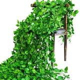 Artificial Green Ivy Leaf Garland Plant, Silk Wall Hanging Vine, Home Garden Decoration, Wedding Party, DIY Fake Wreath Leaves, 2.2m 