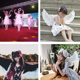 Angel Feather Wings for Women and Girls, Party Decoration, Props Scene Layout, Christmas Party Decoration 