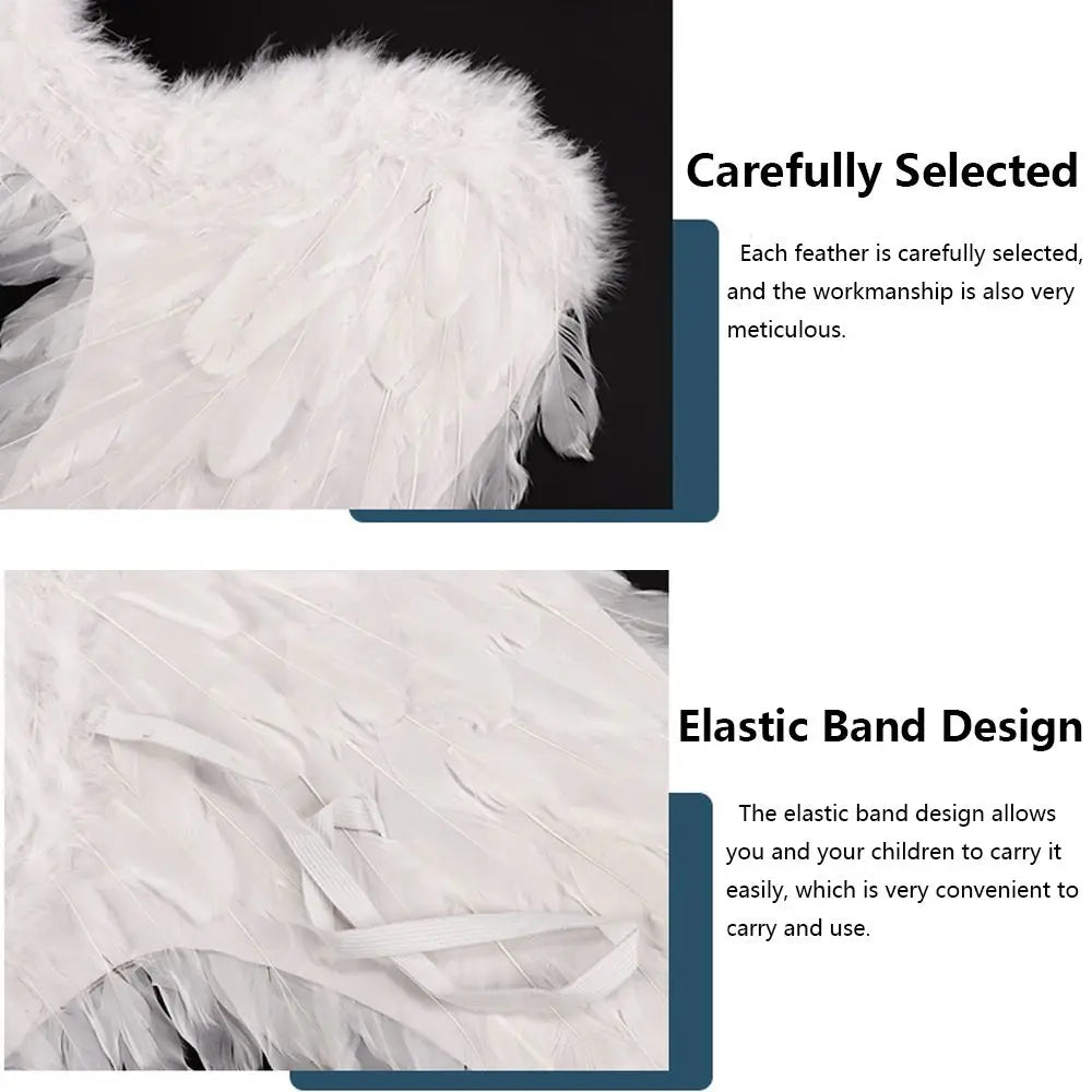 Angel Feather Wings for Women and Girls, Party Decoration, Props Scene Layout, Christmas Party Decoration 