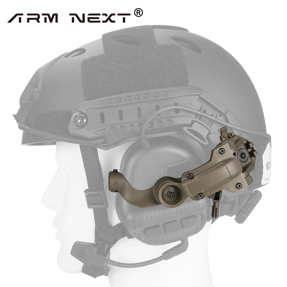 Shooting Headset with Multiple Angle Rotation, Bow Rail Adapter, Accessories Suitable for Tactical Headsets, EARMOR M31,M32,M30,M32H, 1-10 PCS 