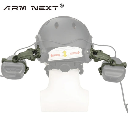 Auriculares de tiro con rotación multiángulo, adaptador de riel para arco, accesorios para auriculares tácticos EARMOR M31, M32, M30, M32H (1-10 unidades) 