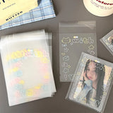Auto-adesivo Graffiti Kitten Bag, Small Card Self Sealing Bag, Packaging Card Gift Bag, Alta Aparência OPP Bag, 20 Pcs, 50 Pcs, 100 Pcs
