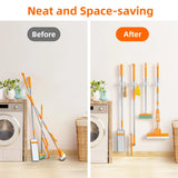 Auto-adesivo Mop e Broom Holder, Montagem na parede, Vassoura Gripper Holds, Casa, Jardim, Garagem, Armazenamento, 1 Pc, 2Pcs