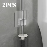 Auto-adesivo Mop e Broom Holder, Montagem na parede, Vassoura Gripper Holds, Casa, Jardim, Garagem, Armazenamento, 1 Pc, 2Pcs
