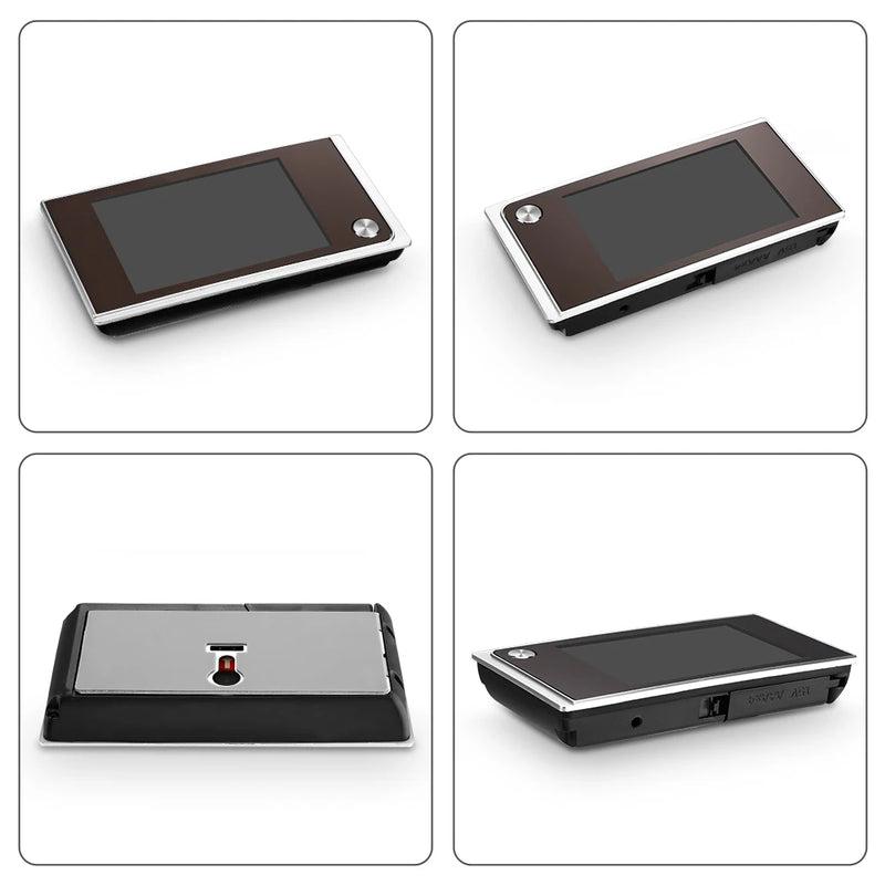 Timbre Awapow de 3,5 pulgadas con mirilla y cámara digital, LCD de 120°, 2 millones de píxeles, HD, para exteriores, con monitor tipo ojo de gato 