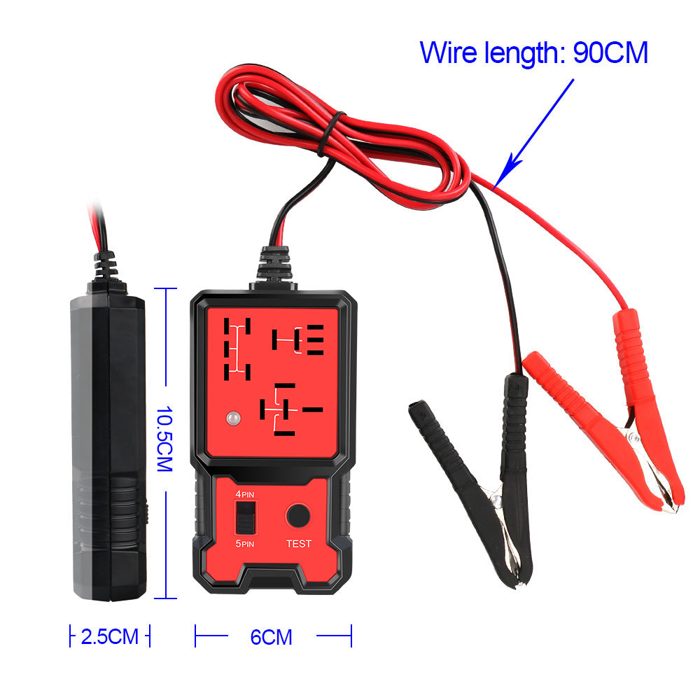 Car Relay Tester Voltage Tester Universal 12V Car Battery Checker Automotive Electronic Relay Tester LED Indicator Light