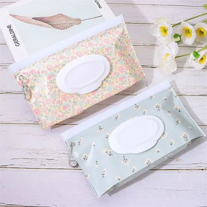Bolsa para toallitas húmedas para bebé, porta toallitas portátil, funda abatible, cierre reutilizable, neceser recargable, práctica caja de pañuelos, EVA 