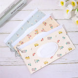 Baby Wet Wipe Pouch, Portable Wipes Holder, Flip Cover Case, Reusable Snap-Strap, Refillable Cosmetic Bag, Useful Tissue Box, EVA 