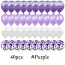 Confetti Latex Balloon for Party Decorations, Blue, Pink, Gold, Birthday, Baby Shower, Wedding, 12in, 40pcs per set 