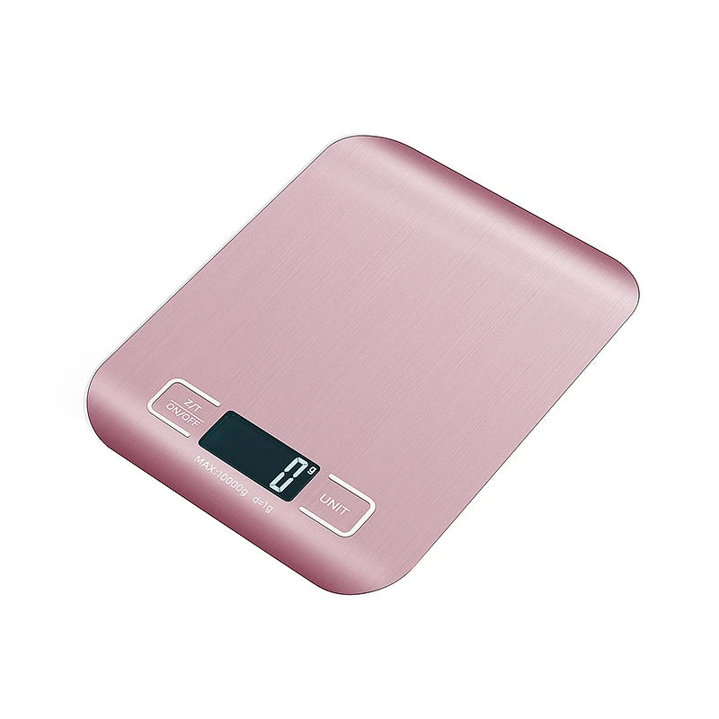 5kg/10kg Digital Kitchen Scale LCD Display Stainless Steel Electronic Scale Home Jewelry Food Snacks Baking Weighing Tools 
