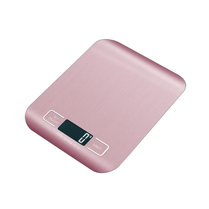 Balança digital de cozinha, 5kg/10kg, display lcd, aço inoxidável, balança eletrônica, joias para casa, lanches de alimentos, ferramentas de pesagem de cozimento
