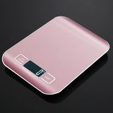 5kg/10kg Digital Kitchen Scale LCD Display Stainless Steel Electronic Scale Home Jewelry Food Snacks Baking Weighing Tools 