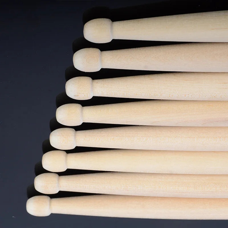 Lightweight Maple Wood Drumsticks, Wood Color Drum Sticks, Musical Aparts, Adult and Kids Gift, Size 5A, 7A, 1 Pair 