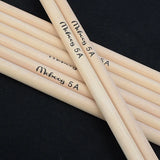 Lightweight Maple Wood Drumsticks, Wood Color Drum Sticks, Musical Aparts, Adult and Kids Gift, Size 5A, 7A, 1 Pair 