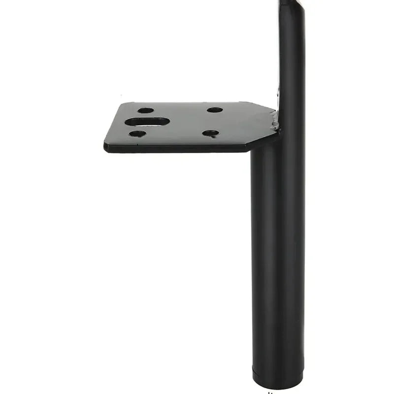 Base de silla personalizada de 4 piezas, con textura negra mate, accesorios para muebles, elegante sofá de hierro y metal, 15 cm y 20 cm. 