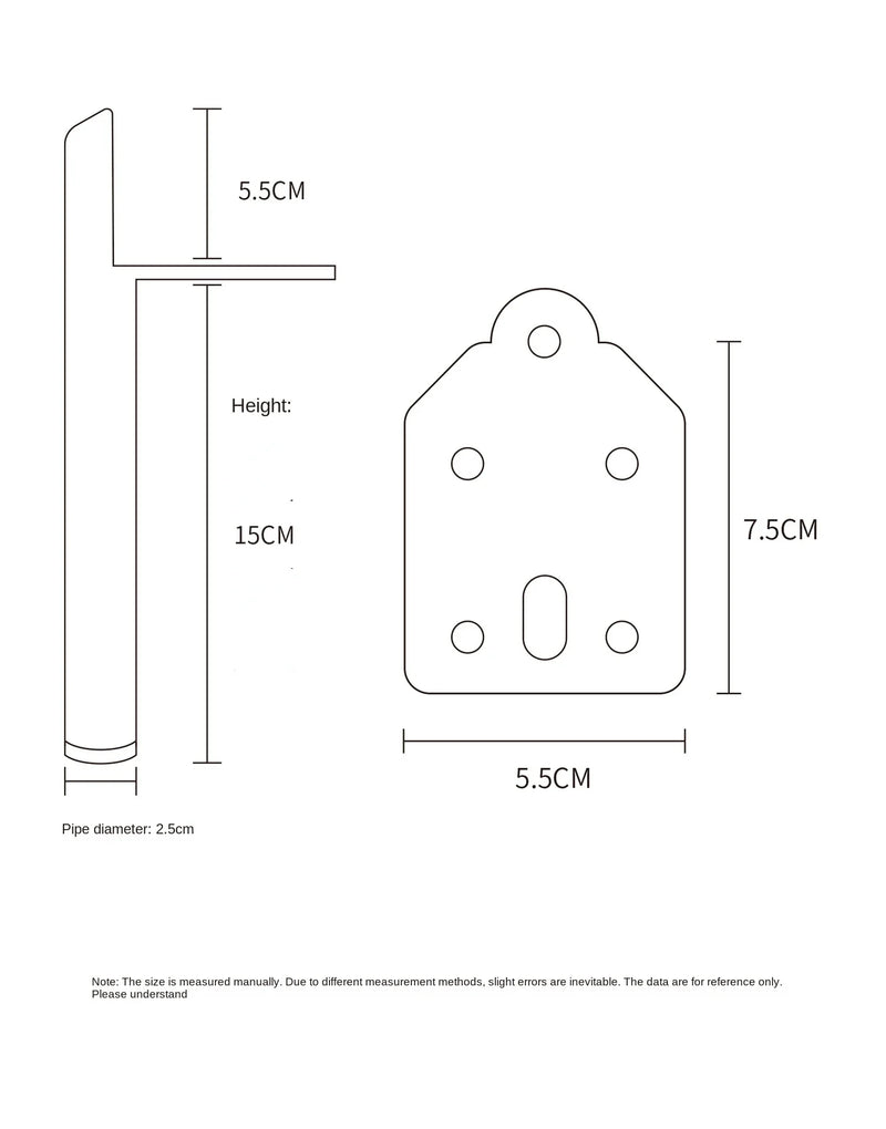 Base de silla personalizada de 4 piezas, con textura negra mate, accesorios para muebles, elegante sofá de hierro y metal, 15 cm y 20 cm. 