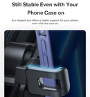 Baseus - Soporte para iPhone en el coche, soporte para rejilla de ventilación, soporte de gravedad para teléfono móvil, soporte flexible para GPS 