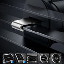 Baseus - Soporte para iPhone en el coche, soporte para rejilla de ventilación, soporte de gravedad para teléfono móvil, soporte flexible para GPS 