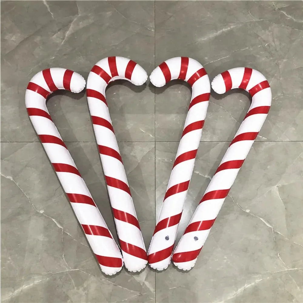 Inflatable Christmas canes, giant banana decoration, lollipop balloon, home party ornaments, bar atmosphere props, 2024 