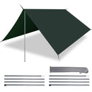 Bastones de trekking telescópicos, ligeros, ajustables y plegables, para acampar, senderismo, con toldo, 2 m, juego de 2 