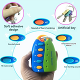 Llave de coche de simulación de educación temprana para bebés con luces y música, coche de simulación, efectos de sonido, divertidos juguetes educativos 