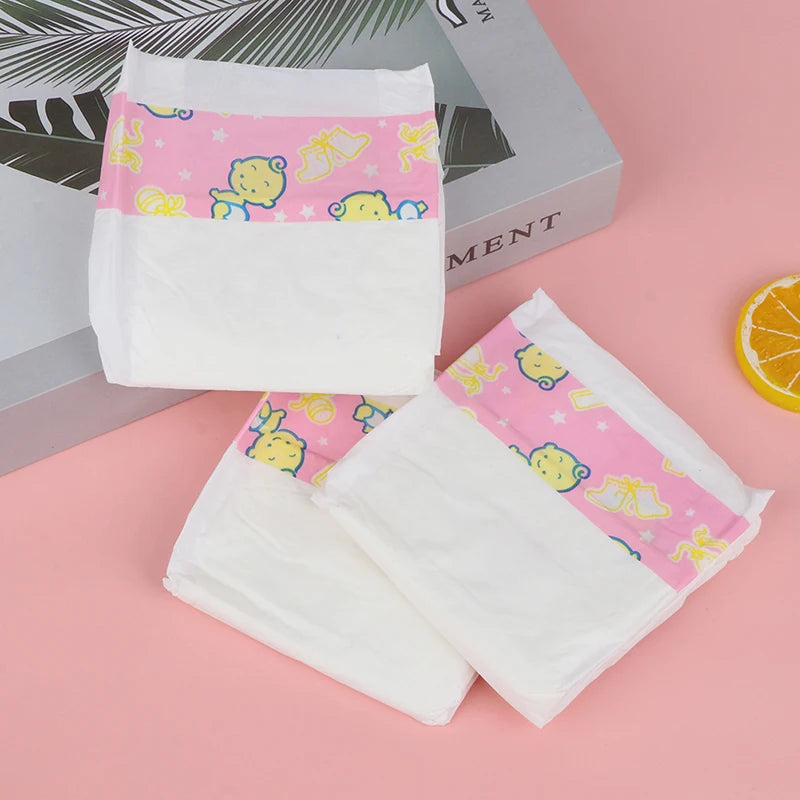 Bebê nascido fralda desgaste para boneca, acessório boneca, presente para criança, brinquedos DIY, 3pcs