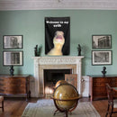 Welcome to My Crib Flag, Funny Flags with 4 Shiny Brass Grommets for Dorm Room Tapestry, Home College Decor, 2x3 Feet 