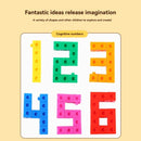 Square Particle Building Blocks Puzzle Toys, Early Education, Arithmetic, Mosaic Connecting, Creative, 2cm, 100 Pcs 