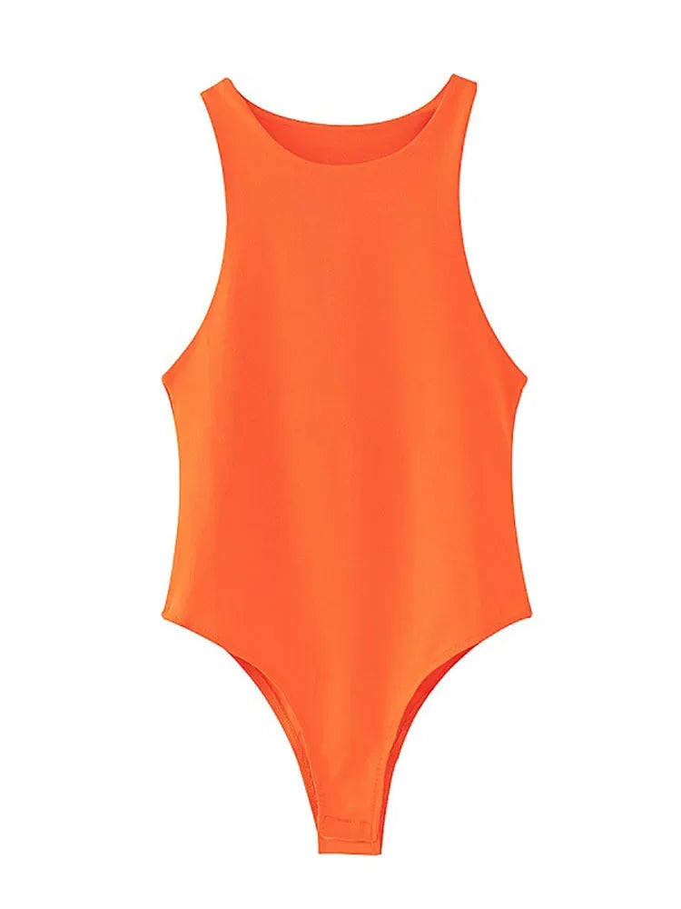 Mono corto monocromático ajustado para mujer, estilo chic de club, sexy e informal, verde y ajustado, en ocho colores, para verano. 